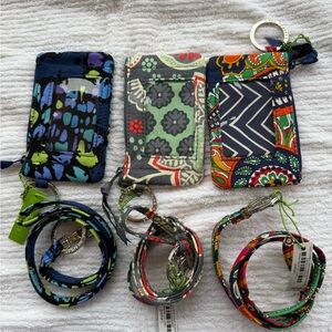 Vera Bradley ID Wallets with Lanyards